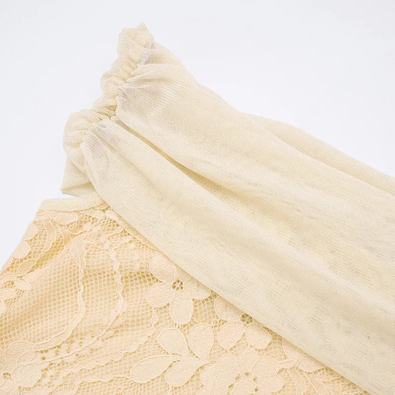 שמלת מקסי תחרה דגם נועם